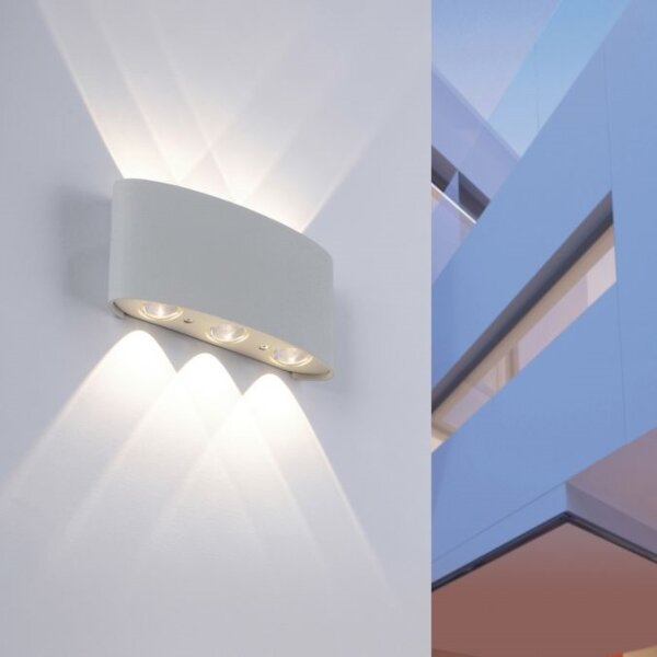 Paul Neuhaus 9488-21 - Applique LED da esterno CARLO 6xLED/0,8W/230V IP54