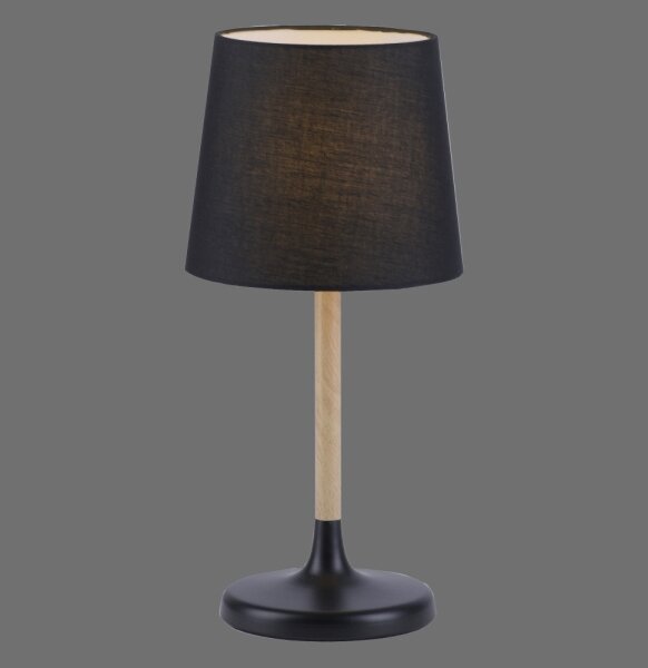 Leuchten Direkt 14423-18 - Lampada da tavolo NIMA 1xE14/40W/230V nera
