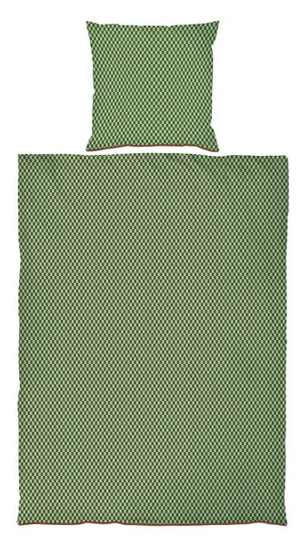Set singolo con copripiumino e federa grigio-beige in cotone sateen 140x200 cm Mini - Mette Ditmer Denmark