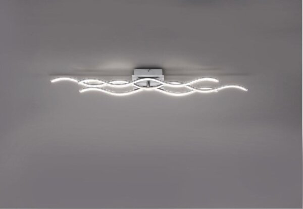Leuchten Direkt 15166-55 - Lampadario a LED WAWE LED/28W/230V cromo opaco