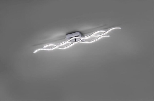 Leuchten Direkt 15166-55 - Lampadario a LED WAWE LED/28W/230V cromo opaco