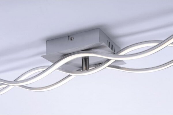 Leuchten Direkt 15166-55 - Lampadario a LED WAWE LED/28W/230V cromo opaco