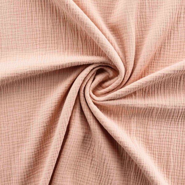 Biancheria da letto in mussola allungata rosa per letto matrimoniale 220x240 cm Angelia - douceur d'intérieur