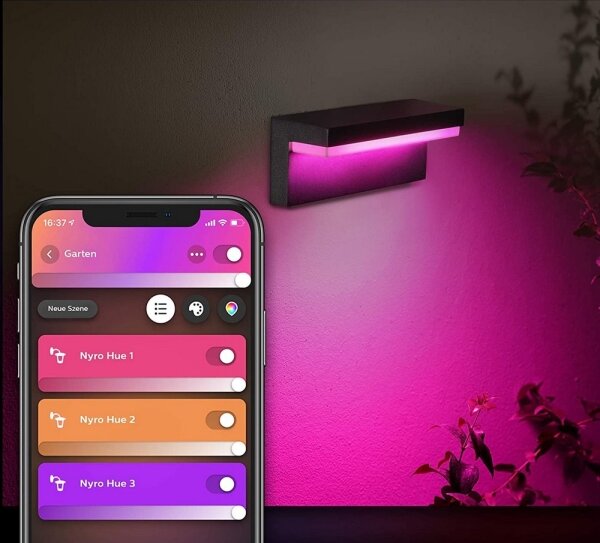 Philips 17456/30/P7 - LED RGB Applique da esterno Hue NYRO LED/13,5W/230V