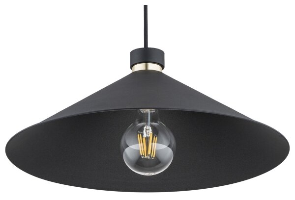 Argon 4695 - Lampadario su corda NASHVILLE 1xE27/15W/230V nero