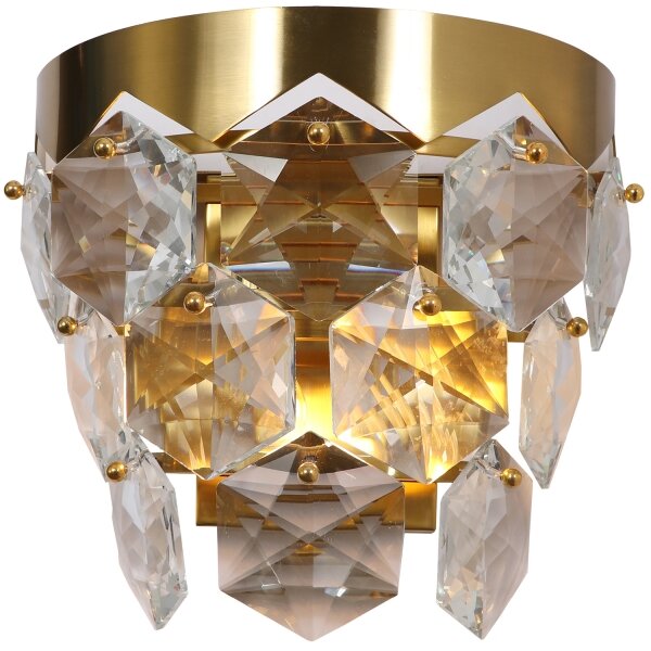 Applique di cristallo GRACE 2xE14/40W/230V oro