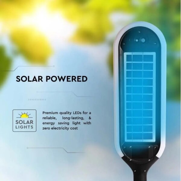 Lampada solare LED con sensore BOLLARD LED/5W/5,5V 70 cm 3000K IP65 2000 mAh