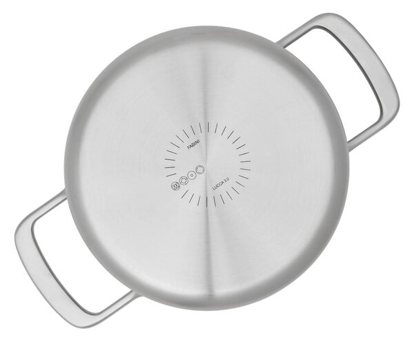 Pentola in acciaio inox con coperchio incluso per induzione 3 l Lucca 3.0 – FABINI