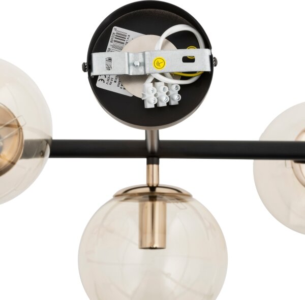 Lampadario a sospensione con supporto rigido LURO 4xE14/40W/230V