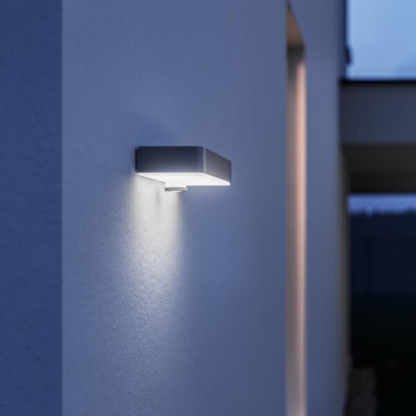 Steinel 052652-LED Lampada solare con sensore LED/1,5W 2x2000mAh IP44 argento