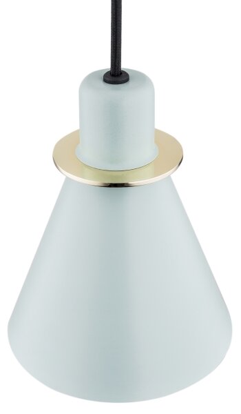 Argon 4682 - Lampadario su filo BEVERLY 1xE27/15W/230V blu/oro
