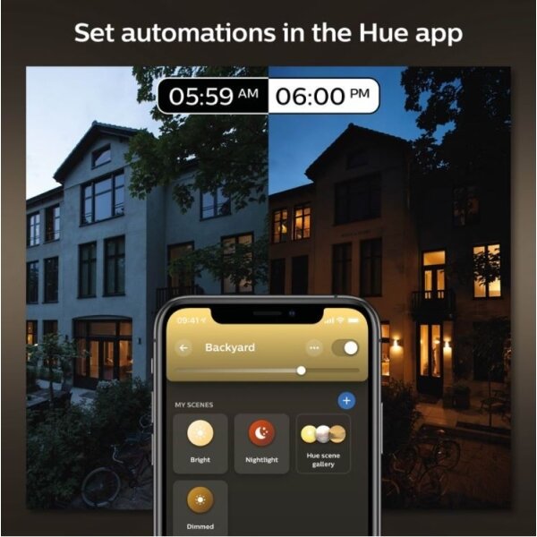 Philips - Applique da esterno INARA Hue 1xE27/7W/230V Wi-Fi IP44