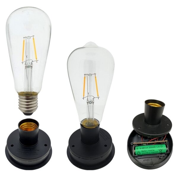 Lampada LED solare LUISA 1xE27/1,2V IP44