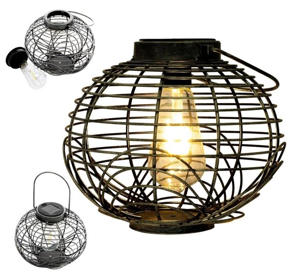 Lampada LED solare LUISA 1xE27/1,2V IP44