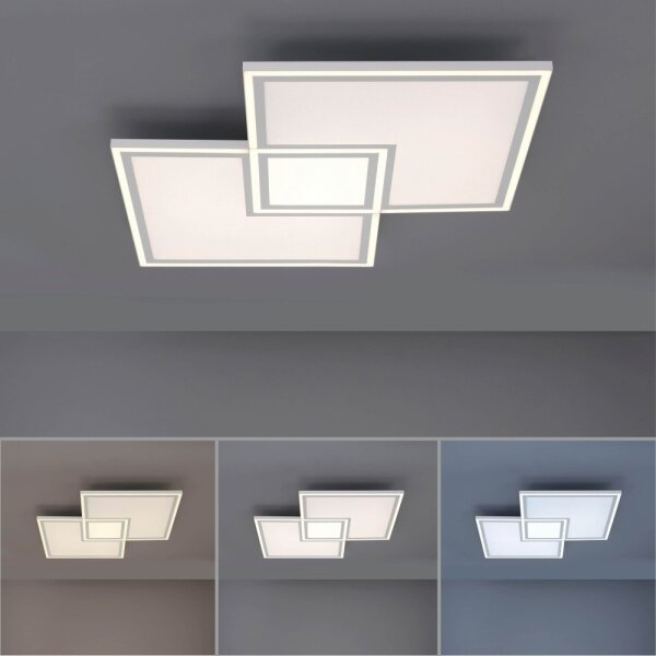 Leuchten Direkt 14855 - Plafoniera a 16 LED dimmerabile EDGING LED/51W/230V + TC