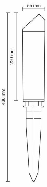 Lampada da esterno a LED LED/3W/230V 2800K IP65