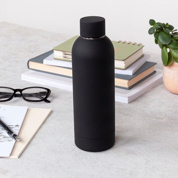 Bottiglia nera in acciaio inox 500 ml - Rex London