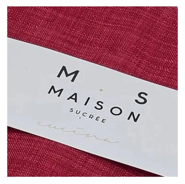 Maison Sucrée Tovaglia Korin var.10 Bourdeaux 155x180 Tessuto AntiMacchia NoStiro