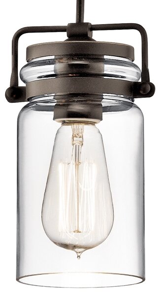 Elstead KL-BRINLEY-MP-OZ - Lampadario su corda BRINLEY 1xE27/60W/230V antracite