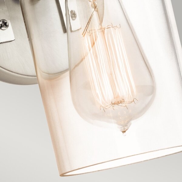 Elstead KL-BRINLEY1-NI - Applique BRINLEY 1xE27/60W/230V cromo opaco