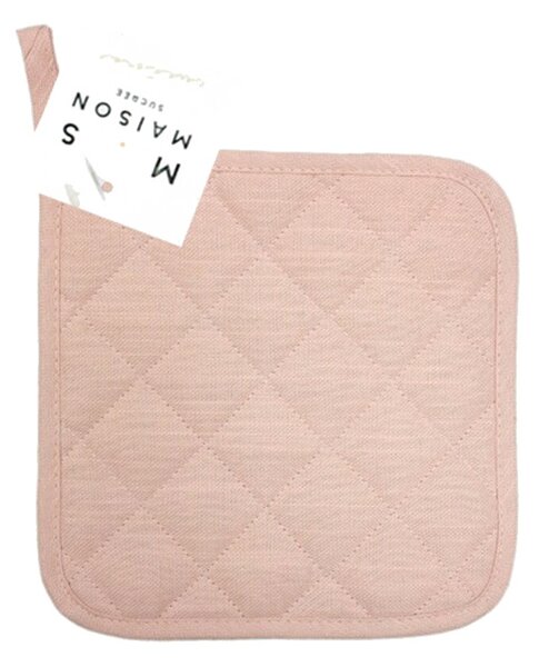 Maison Sucrée Presina Classica Trapuntata Essenziale var.05 Rosa Cipria 19x19cm Misto Lino