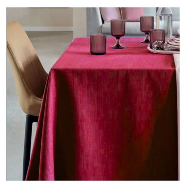 Maison Sucrée Tovaglia Korin var.10 Bourdeaux 155x180 Tessuto AntiMacchia NoStiro