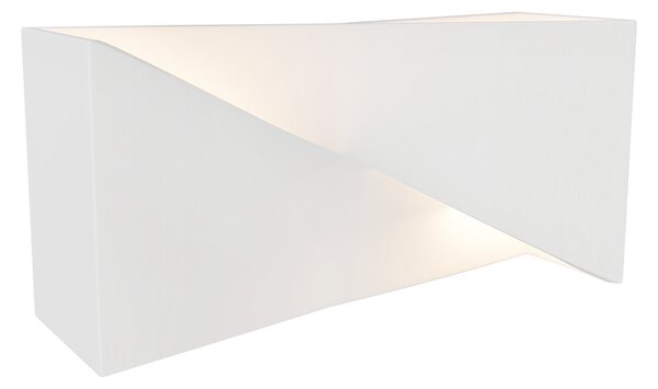 Applique da Parete 2xG9 a Clessidra in Gesso Pitturabile