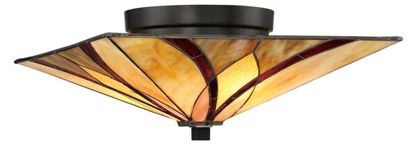 Elstead QZ-ASHEVILLE-F - Plafoniera Tiffany ASHEVILLE 2xE27/60W/230V