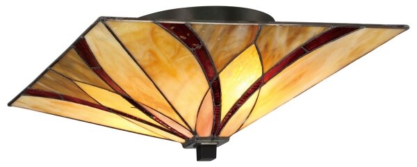 Elstead QZ-ASHEVILLE-F - Plafoniera Tiffany ASHEVILLE 2xE27/60W/230V