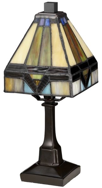 Elstead QZ-HOLMES-TL - Lampada da tavolo Tiffany HOLMES 1xE14/25W/230V