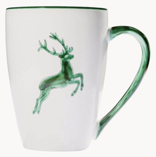 Tazza da colazione fatta a mano Grüner Hirsch