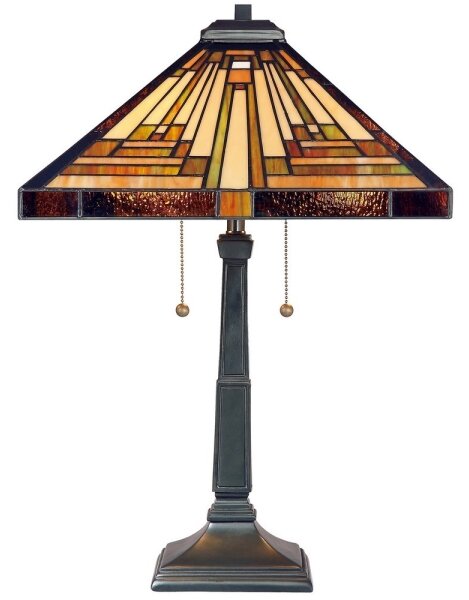 Elstead QZ-STEPHEN-TL - Lampada da tavolo Tiffany STEPHEN 2xE27/60W/230V