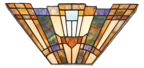 Elstead QZ-INGLENOOK-WU - Applique da parete Tiffany INGLENOOK 2xE14/60W/230V