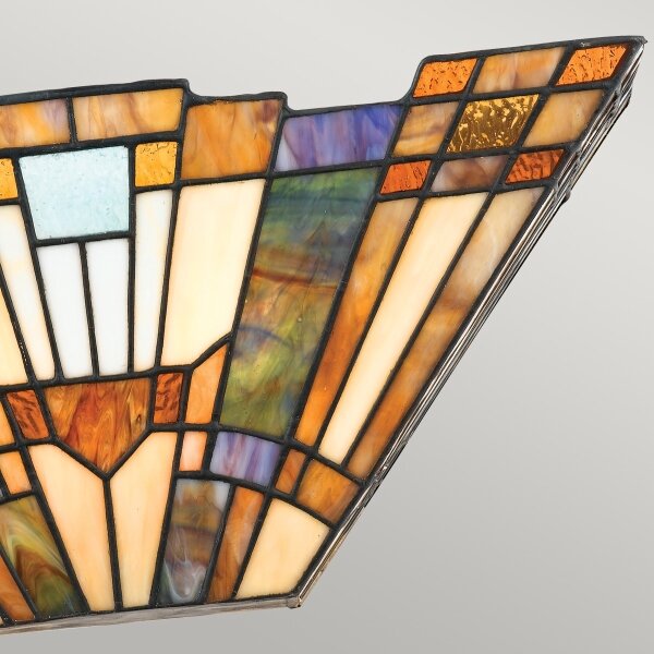 Elstead QZ-INGLENOOK-WU - Applique da parete Tiffany INGLENOOK 2xE14/60W/230V