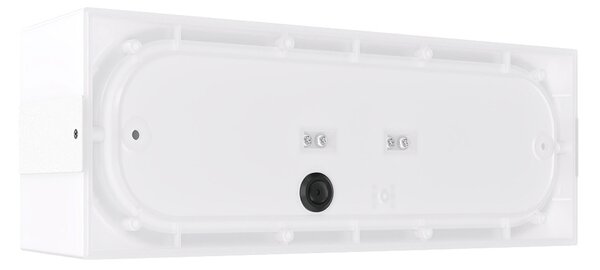 Applique 2xE27 a Luce Diffusa IP65 con fascia Bianca - Serie Glow