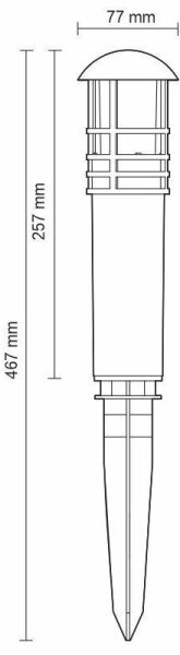 Lampada da esterno a LED LED/3W/230V 4000K IP65