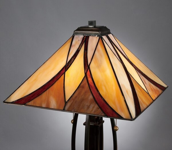 Elstead QZ-ASHEVILLE-TL - Lampada da tavolo Tiffany ASHEVILLE 2xE27/60W/230V