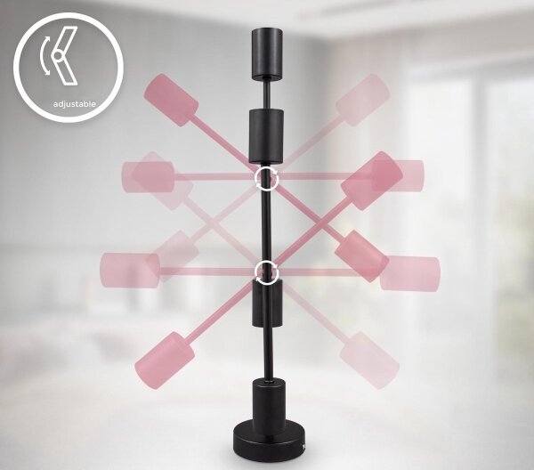 BK Licht 1343 - Lampadario su palo 4xE27/60W/230V
