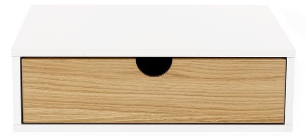 Comodino in rovere bianco/naturale Farsta - Woodman