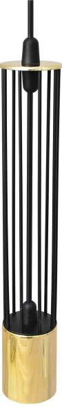 LED Lampadario su corda BARS 3xGU10/4,8W/230V nero/oro