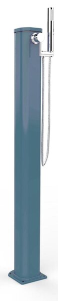 Doccia Solare da Esterno Giardino 20L Miscelatore e Doccetta Mobile Arkema Jolly Go, Dimensioni 18,5x20x h 115 cm colore Cobalt Glossy