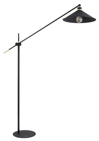 Argon 4732 - Lampada da terra NASHVILLE 1xE27/15W/230V nera