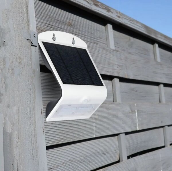 Applique a LED solare con sensore LED/3W/3,7V 3000/4000K IP65 bianco