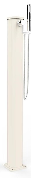 Doccia Solare da Esterno Giardino 20L Miscelatore e Doccetta Mobile Arkema Jolly Go, Dimensioni 18,5x20x h 115 cm colore Sabbia
