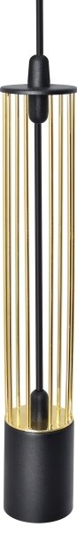 LED Lampadario su corda BARS 3xGU10/4,8W/230V nero/oro