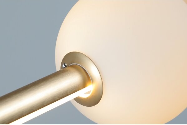 Azzardo AZ4427 - Lampadario LED dimmerabile su corda SANDRA LED/48W/230V oro