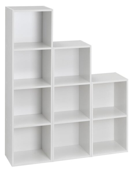 Libreria bianca 30x106x24 cm Cube – Casa Selección