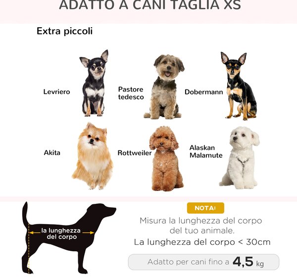 PawHut Cuccia per Cani di Taglia Piccola (Max 10kg) con Cuscino Lavabile, 70x47x30cm - Grigio Antracite|Aosom