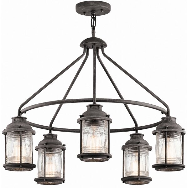 Elstead KL-ASHLANDBAY-5P - Lampadario da esterno ASHLAND 5xE27/60W/230V IP44