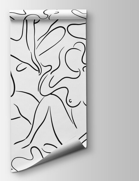 Carta da parati Gruppo di parti del corpo di donne’, Carta da parati design, Carta da parati popolare, w03755 - Tapeko.it